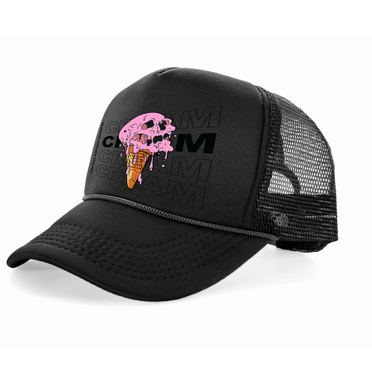 Cream (Black Out edition) Trucker hat